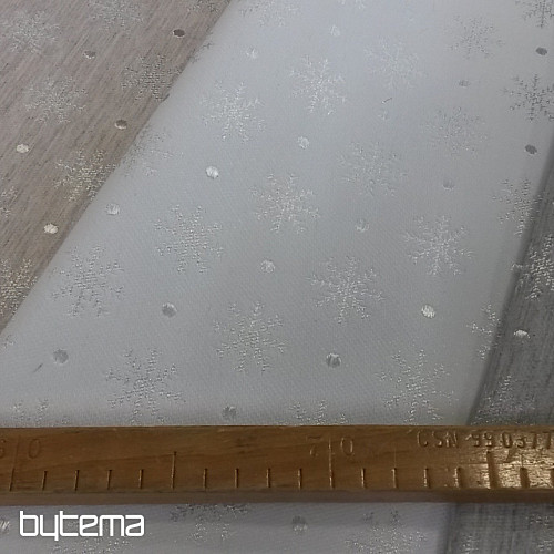 Tela decorativa navideña para manteles Gris escamas 081 ancho 280