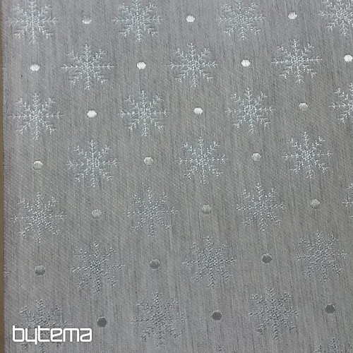 Tela decorativa navideña para manteles Gris escamas 081 ancho 280