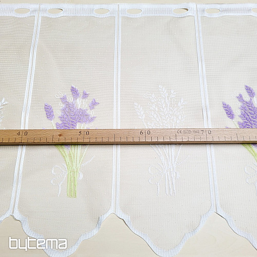 Cortina jacquard para vidrieras LAVANDA