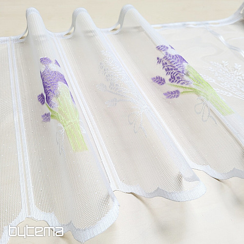 Cortina jacquard para vidrieras LAVANDA