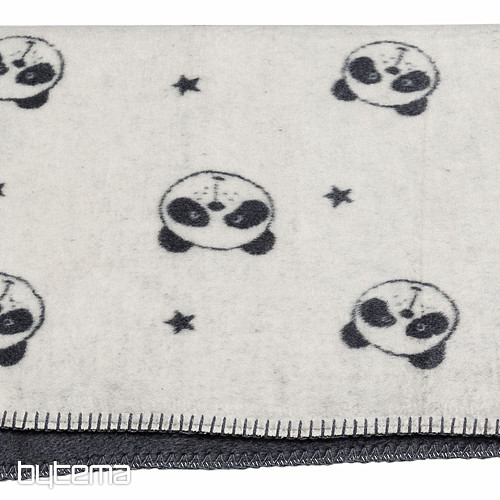 Manta infantil de algodón DF PANDA 100x150