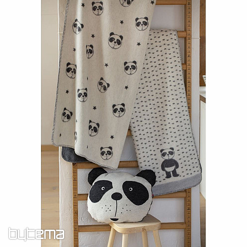 Manta infantil de algodón DF PANDA 100x150