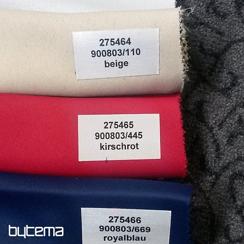 Tela decorativa BLACKOUT para cortinas rojo cereza 140 cm