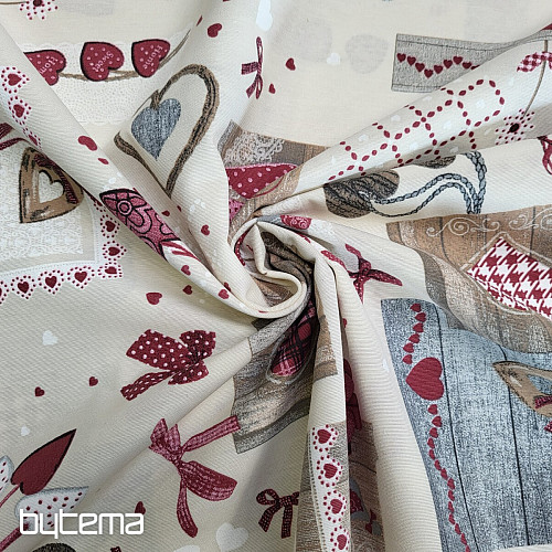 Tela decorativa TM PATCHWORK burdeos