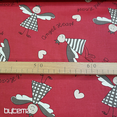 Tela decorativa ANĚL burdeos
