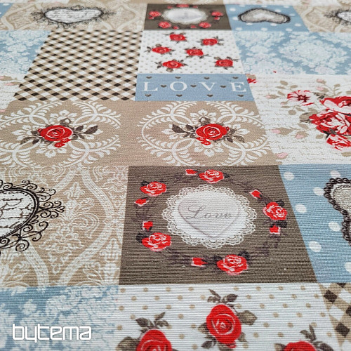 Tela decorativa LIA patchwork beige