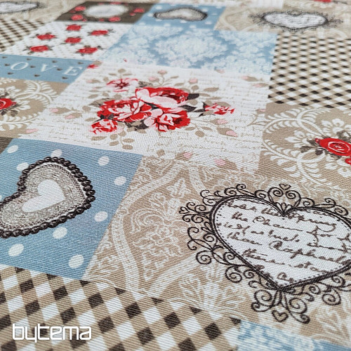 Tela decorativa LIA patchwork beige