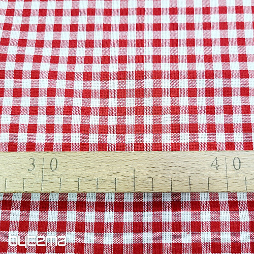 Tela decorativa KANAFAS rojo 0,5x0,5 cm