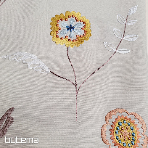 Tela decorativa bordada flores RICHMOND multi