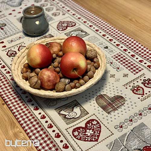 Mantel y pañuelo tapiz CORAZÓN DE LA NATURALEZA