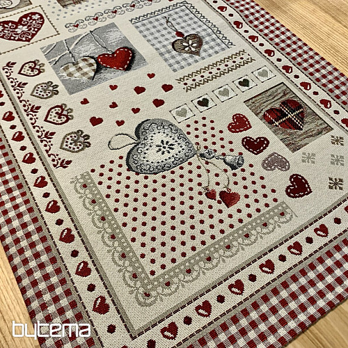 Mantel y pañuelo tapiz CORAZÓN DE LA NATURALEZA