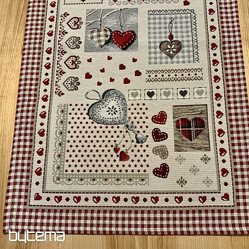 Mantel y pañuelo tapiz CORAZÓN DE LA NATURALEZA