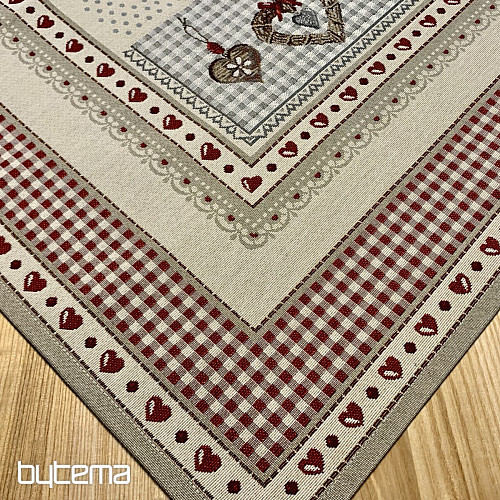 Mantel y pañuelo tapiz CORAZÓN DE LA NATURALEZA