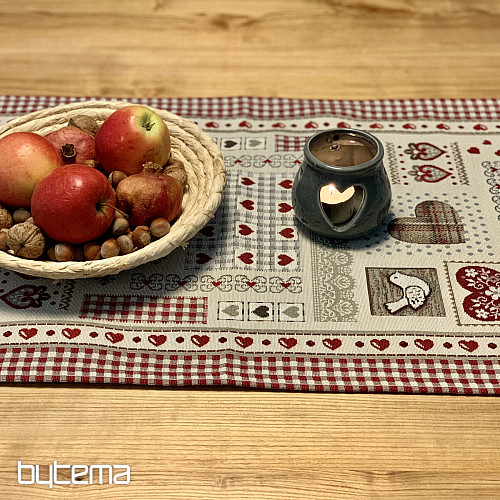 Mantel y pañuelo tapiz CORAZÓN DE LA NATURALEZA