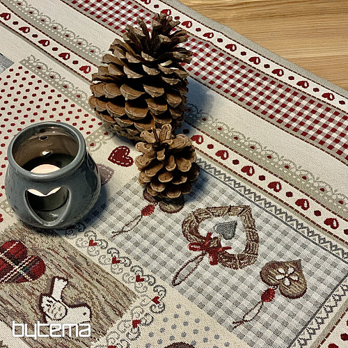 Mantel y pañuelo tapiz CORAZÓN DE LA NATURALEZA