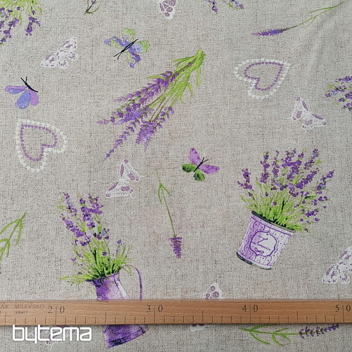 Tela decorativa LAVANDA lila