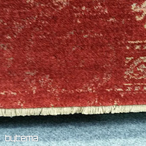 Alfombra de lana de lujo DJOBIE PATCH rojo