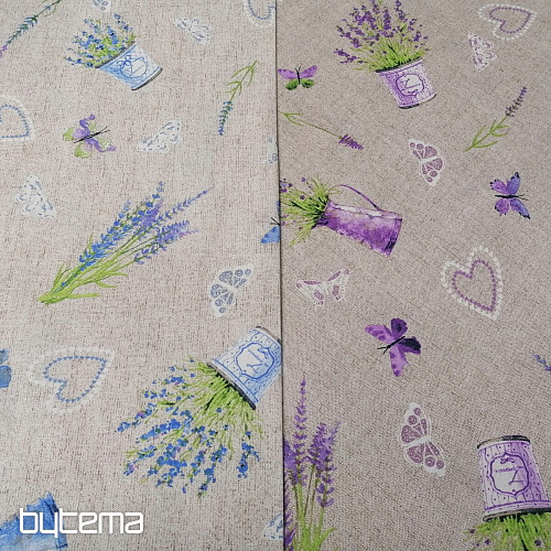 Tela decorativa LAVANDA azul