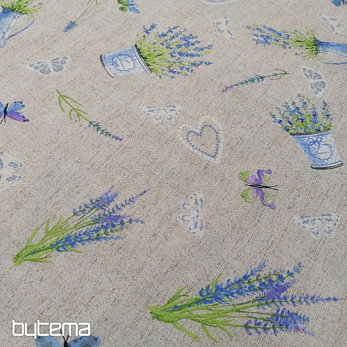 Tela decorativa LAVANDA azul