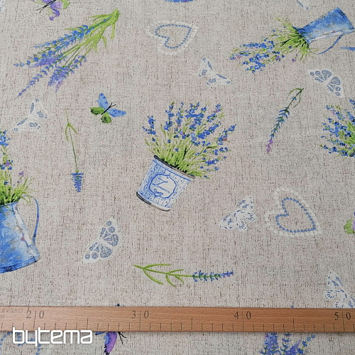 Tela decorativa LAVANDA azul