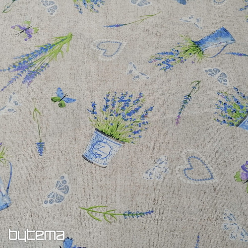 Tela decorativa LAVANDA azul