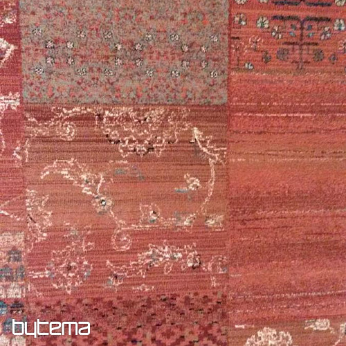 Alfombras de lana de lujo ROYAL PATCHWORK rojo