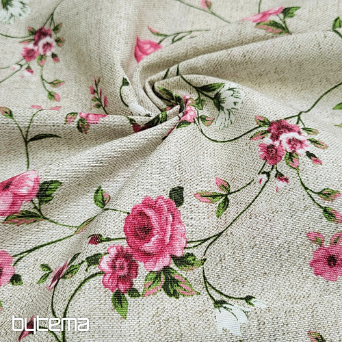 Tela decorativa Flores RAME rosa