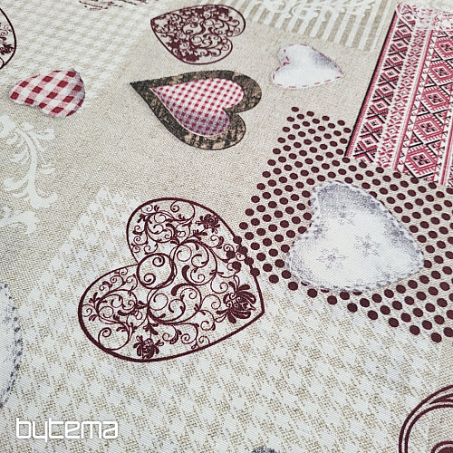 Tela decorativa MAX LOVE burdeos