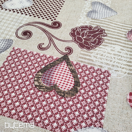Tela decorativa MAX LOVE burdeos