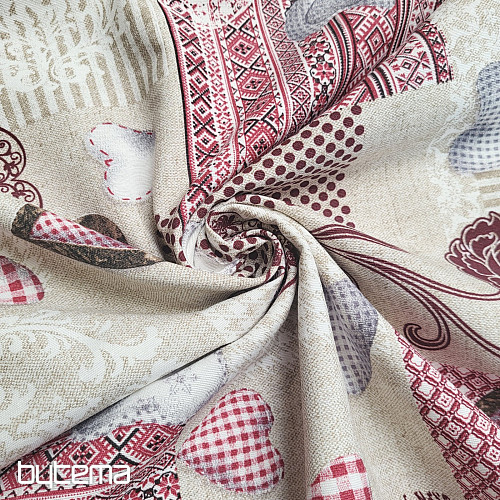 Tela decorativa MAX LOVE burdeos