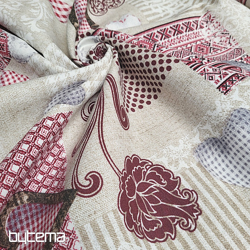 Tela decorativa MAX LOVE burdeos