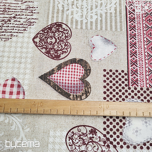 Tela decorativa MAX LOVE burdeos