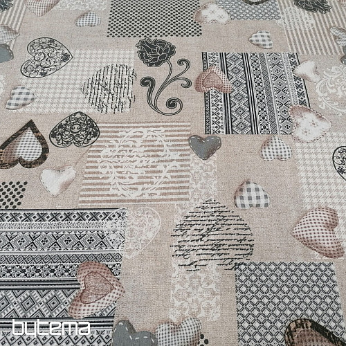 Tela decorativa MAX LOVE gris