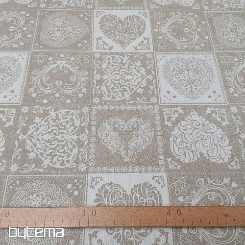 Tela decorativa AMORE BLANCO