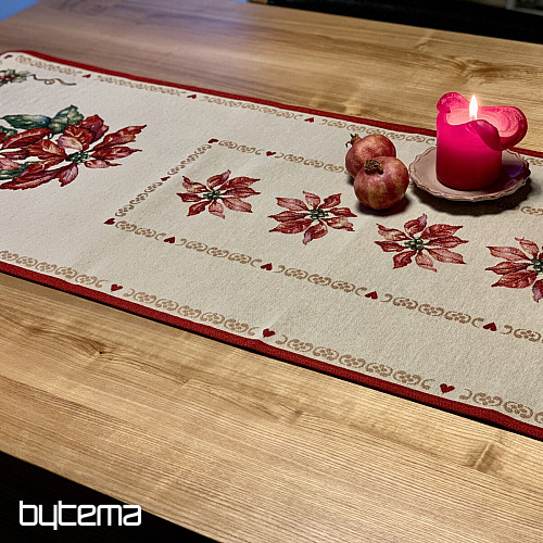 Mantel Gobelino Rosa Navidad