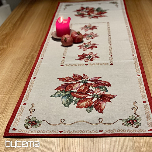 Mantel Gobelino Rosa Navidad