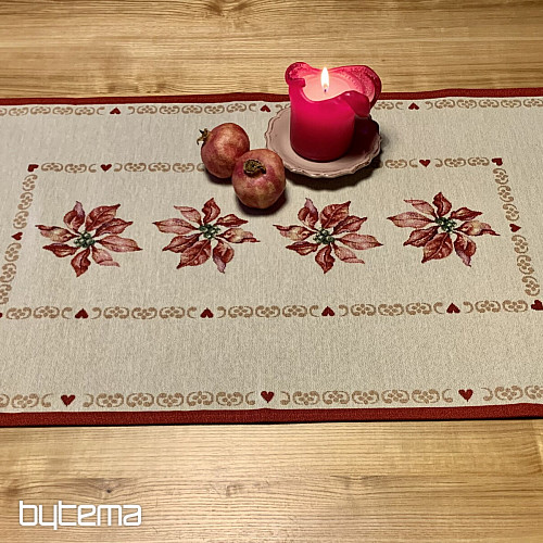 Mantel Gobelino Rosa Navidad