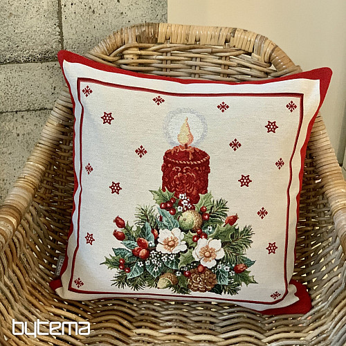 Funda de tapiz navideño VELA DE NAVIDAD