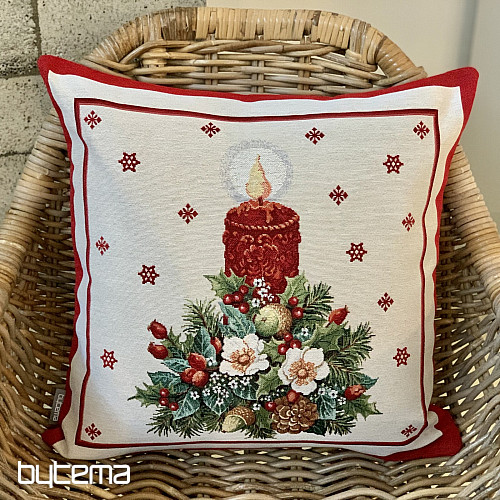 Funda de tapiz navideño VELA DE NAVIDAD