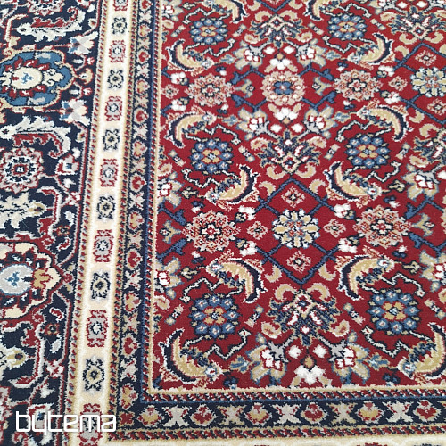 Alfombra clásica de lana ORIENT estampado integral burdeos