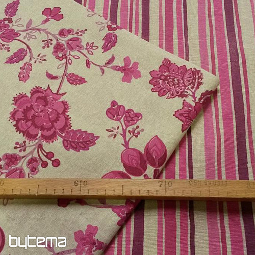 Tela decorativa INDI raya rosa
