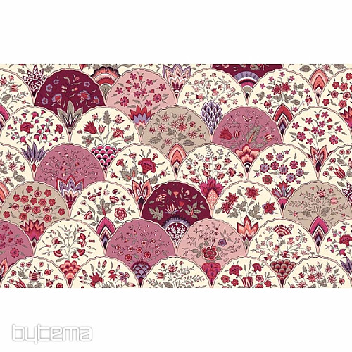 Tela decorativa FOLKLÓR 2 rosa