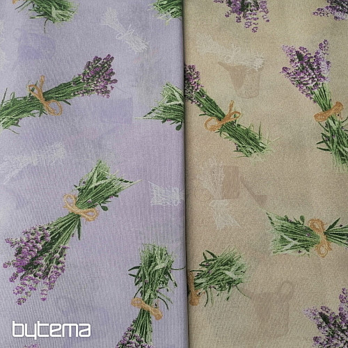 Tela decorativa ramo LAVANDA LILA
