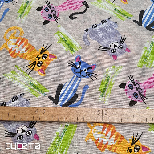 Tela decorativa GATOS MULTICOLOR