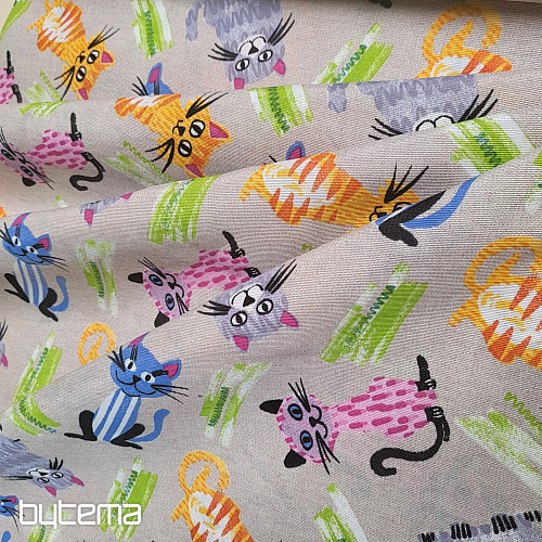 Tela decorativa GATOS MULTICOLOR