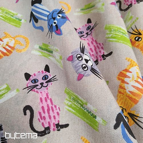 Tela decorativa GATOS MULTICOLOR