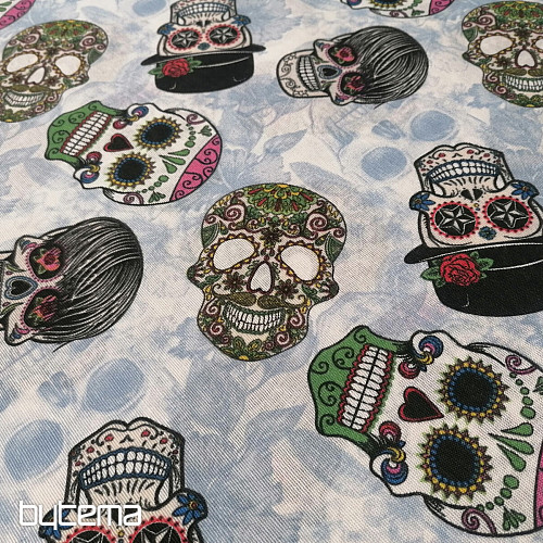 tela decorativa SKULL vudú