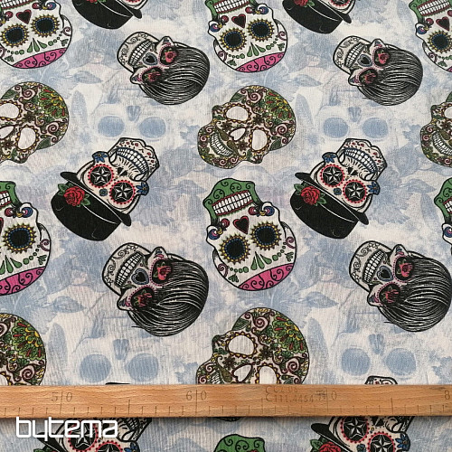 tela decorativa SKULL vudú