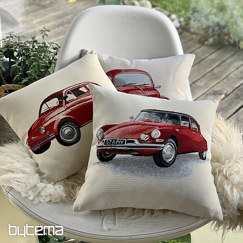 Funda de cojín tapiz VW BEETLE ROJO