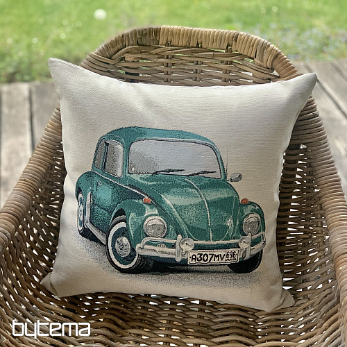 Funda de cojín tapiz VW BEETLE TURQUESA